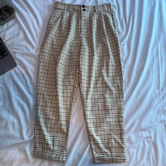 Tillys Plaid Straight Pants - Picture 1 of 4